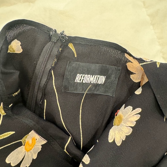 Reformation Halter Neck Midi Dress with Low Back | size 6 - Picture 10 of 10